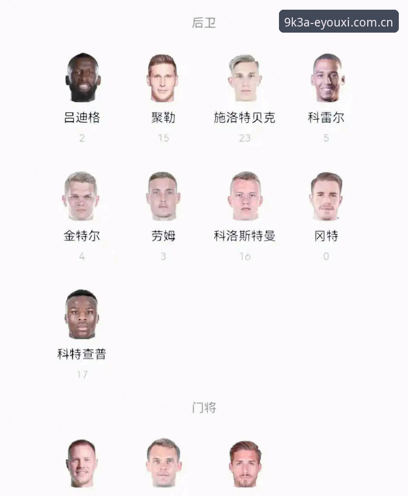 爱游戏官方下载推荐 德国队世界杯名单的3大看点:40岁诺伊尔回归与18岁新星入围的传承故事